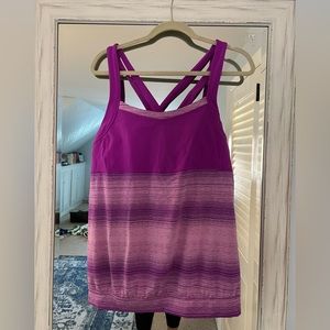 Built-in bra workout tank